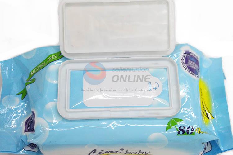 Normal Low Price 80 Pcs Baby Wipes Wet Tissue with Cover