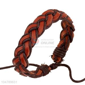 Low price vintage braided leather bracelet