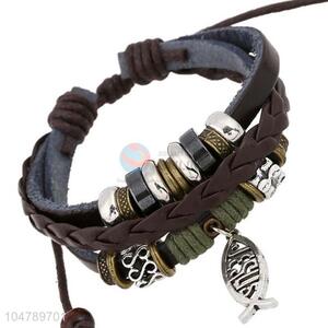 Wholesale new style vintage multi-layer punk bracelet