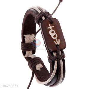 Factory customized vintage punk leather bracelet