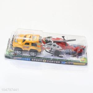 Factory Promotional Kids Toy Pull Back Jeep Car and Plane