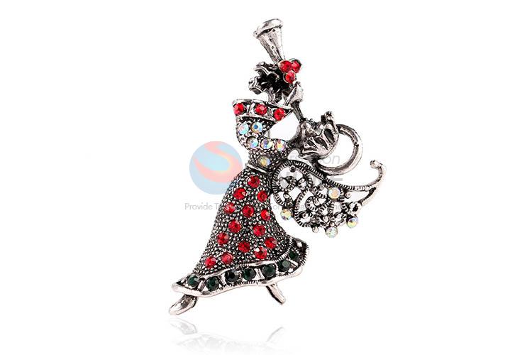 Competitive price fashion diamond alloy brooch