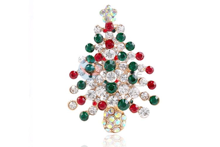 Cheap Christams tree shape alloy brooch