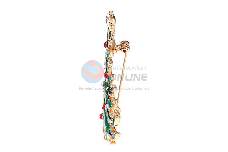 Wholesale new style Christams tree shape alloy brooch