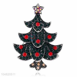 China OEM Christams tree shape alloy brooch