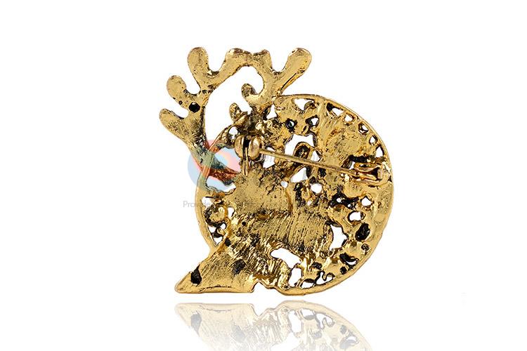 Best selling deer shape alloy brooch