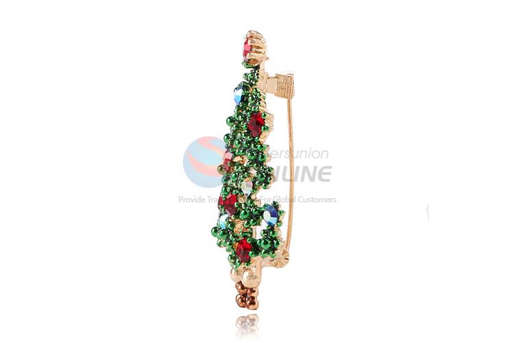 Latest design Christams tree shape alloy brooch