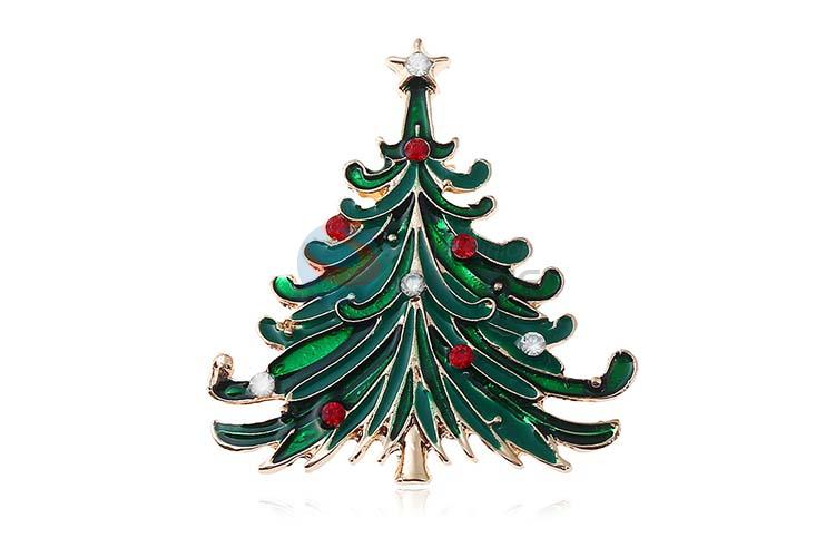 Wholesale new style Christams tree shape alloy brooch