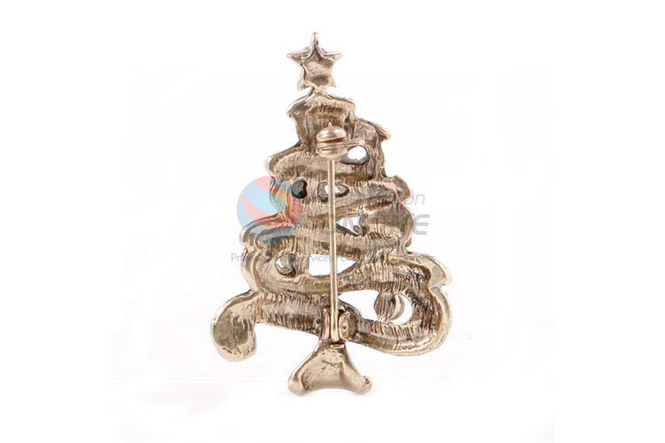 Factory sales Christams tree shape alloy brooch