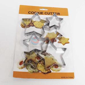 New Arrival 6PC Stainless Steel Biscuit Mould in Five-pointed Star Shape