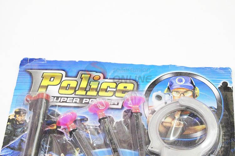 Factory Wholesale Children Soft Bullet Police Set Toy Pop Gun