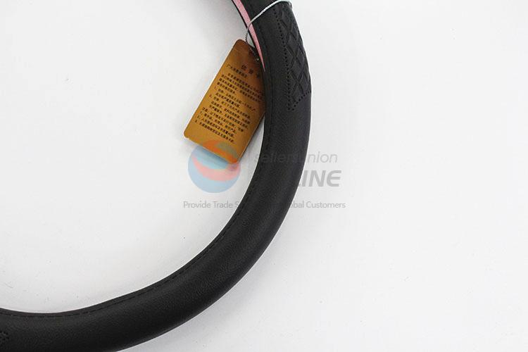 Good Quanlity Leather Hand Sewing Steering Wheel Cover Car