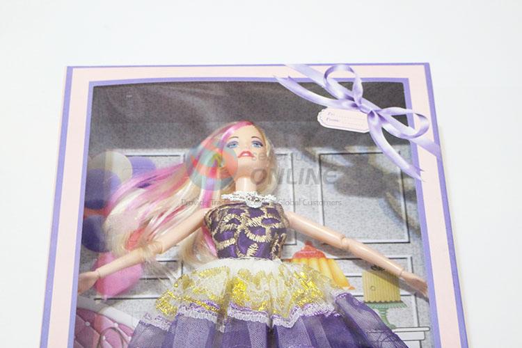 Children Favor Plastic 11 Cun Wedding Dress Dolls Toy for Promotion