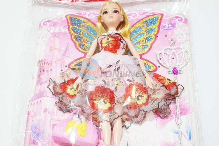 Made In China Wholesale 11 Cun Wedding Dress Dolls with Wings and Bag