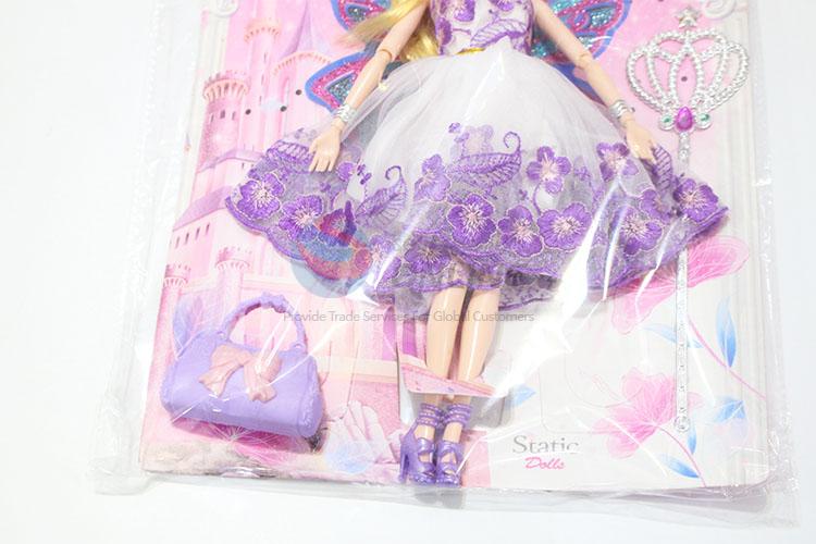 Lovely Cartoon 11 Cun Wedding Dress Dolls with Wings and Bag