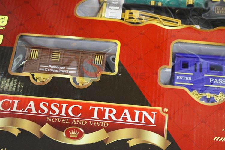 Best selling kids train track toys with music, light