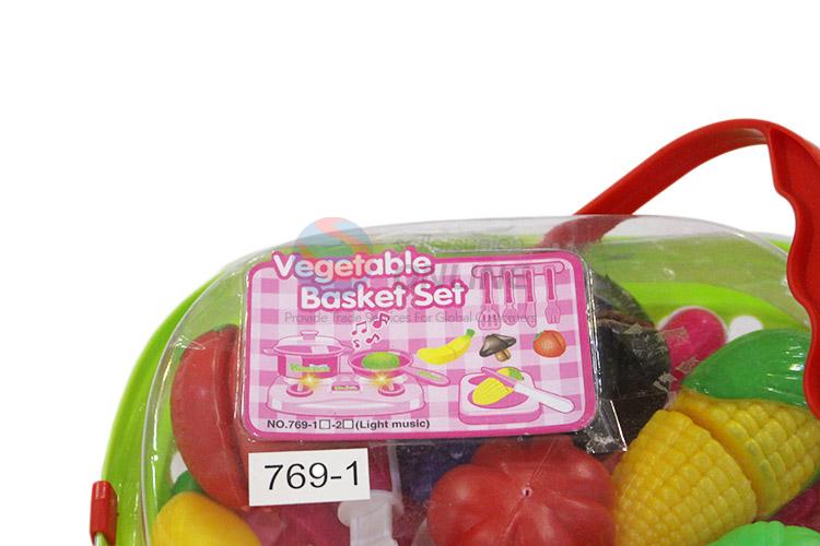 China wholesale kids vegetable basket set toys