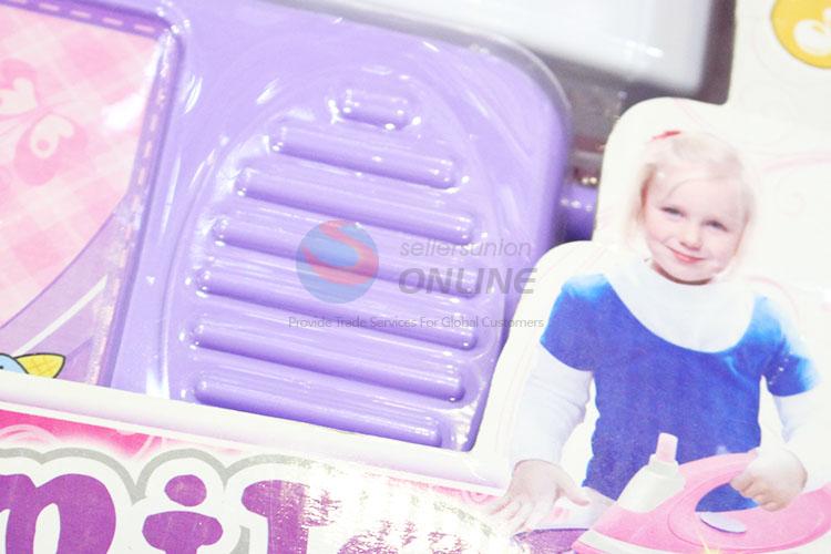 Professional Plastic Simulation Washing Machine + Ironing Kid Children Play House Toy