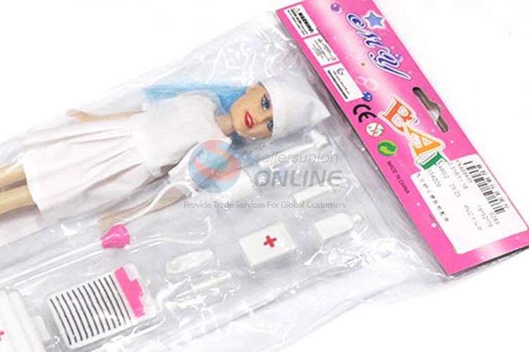 Factory customized plastic nurse doll set