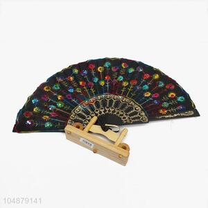 Colorful Sequins Design Summer Portable Hand Fan