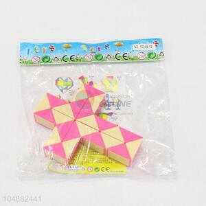 Factory Direct Pink and Yellow Color Educational Speed Cross Shaped Toys Twist Cube Puzzle Toys