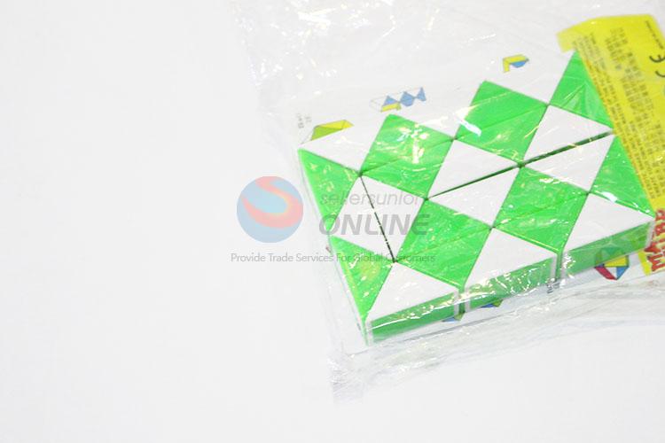 Cheap Price Green and White Color Educational Speed Square Shaped Toys Twist Cube Puzzle Toys