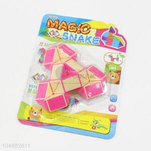 Fashion Mini Yellow and Pink Color Cute Educational Speed Lotus Shaped Toys Twist Cube Puzzle Toys