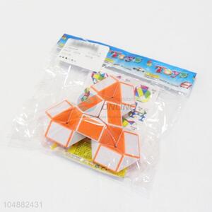 Wholesale Supplies Orange and White Color Educational Speed Magic Toys Twist Cube Puzzle Toys