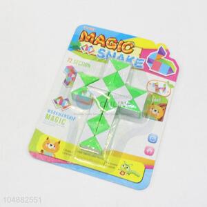 Low Price Top Quality Green and White Color Educational Speed Cross Shaped Toys Twist Cube Puzzle Toys