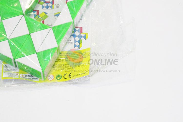 New Arrival Green and White Color Educational Speed Magic Cat Toys Twist Cube Puzzle Toys