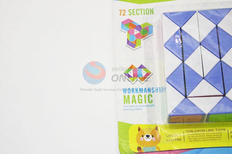 Top Quality Blue and White Color Educational Speed Square Shaped Toys Twist Cube Puzzle Toys