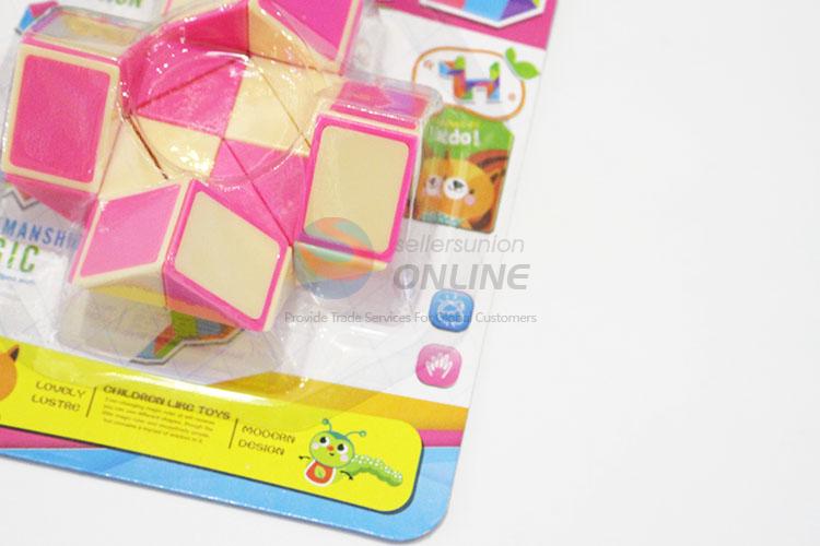 Cheap Price Yellow and Pink Color Educational Speed Magic Toys Twist Cube Puzzle Toys