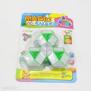 Promotional Custom Green and White Color Cute Educational Speed Lotus Shaped Toys Twist Cube Puzzle Toys