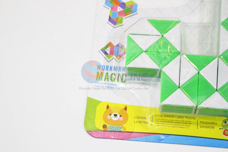 Creative Supplies Green and White Color Educational Speed Cat Shaped Toys Twist Cube Puzzle Toys