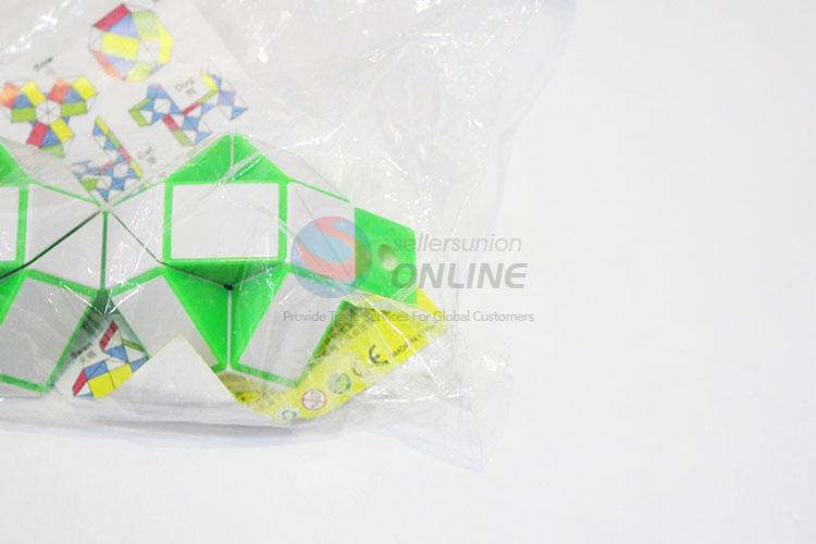 Serviceable Green and White Color Educational Speed Magic Toys Twist Cube Puzzle Toys