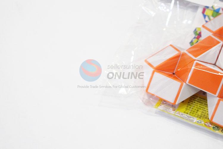 Wholesale Supplies Orange and White Color Educational Speed Magic Toys Twist Cube Puzzle Toys