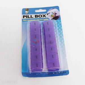 Wholesale Clear Cute Plastic Weekly 7 Days Pill Box