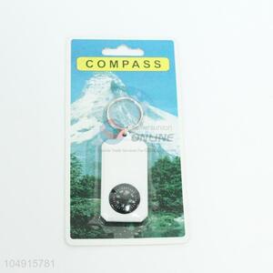 Protable White Rectangle Shaped Plastic Compass