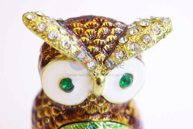 Competitive Price Cartoon Owl Jewelry Box Small Jewelry Storage Box