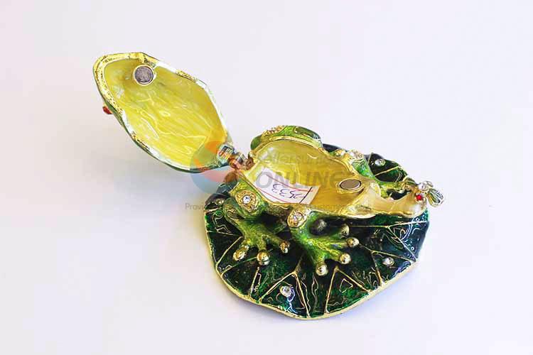 Suitable Price Frog Shape Innovative Cartoon Jewelry Box