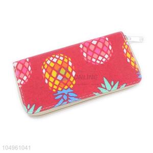 Promotional Gift Pineapple Women Wallets Female Card Holder Long Lady Clutch