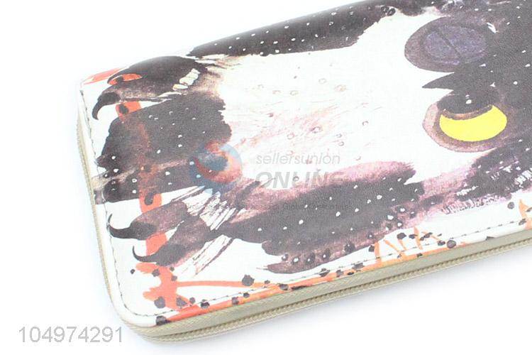 Modern Style Owl Pattern Long Wallet Women Wallets