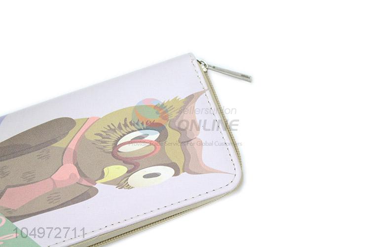 Cheap Price Owl Printed  Women Wallets Female Card Holder Long Lady Clutch