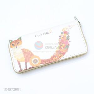 Recent Design Fox Pattern Fashion Clutch Bag Female Purse&Wallet