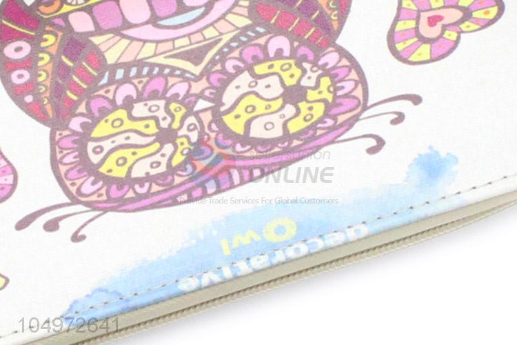 Best Price Cute Owl Cartoon Animals Wallet Women Ladies Clutch Leather Purse