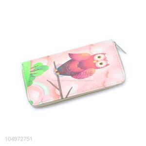 Best Selling Owl Pattern Long Wallet Women Wallets