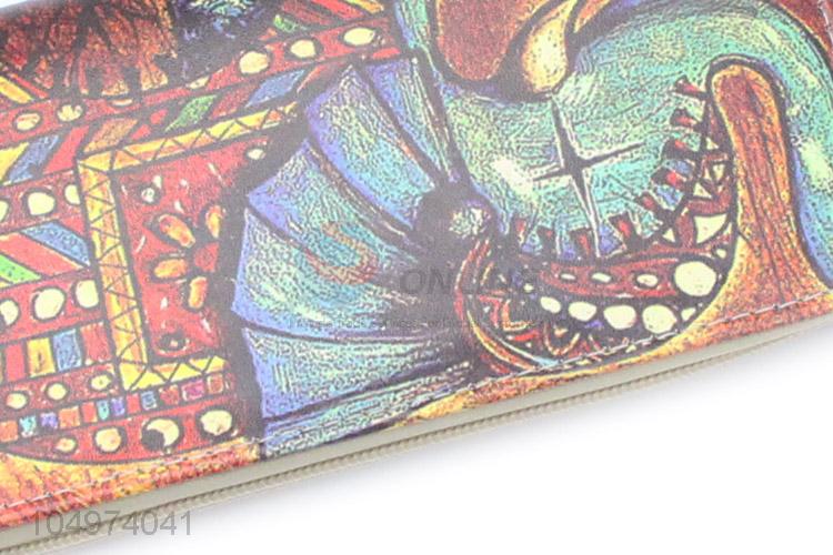 China Manufacturer Large Capacity Split Canvas Card Holder Women Purse