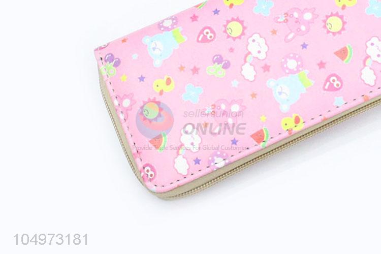 China Supply Cartoon Zipper Clutch Casual Zipper Purse for Women