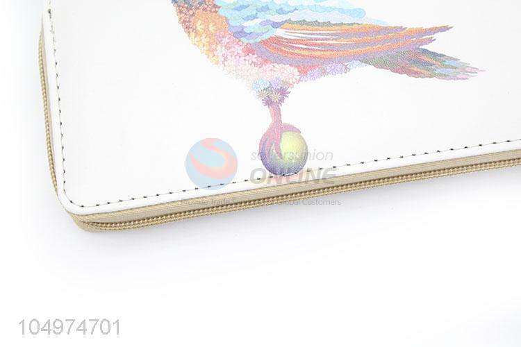 Cute Design Large Capacity Split Canvas Card Holder Women Purse