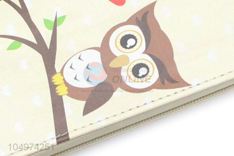 Unique Cute Owl Cartoon Animals Women Wallets Female Card Holder Long Lady Clutch